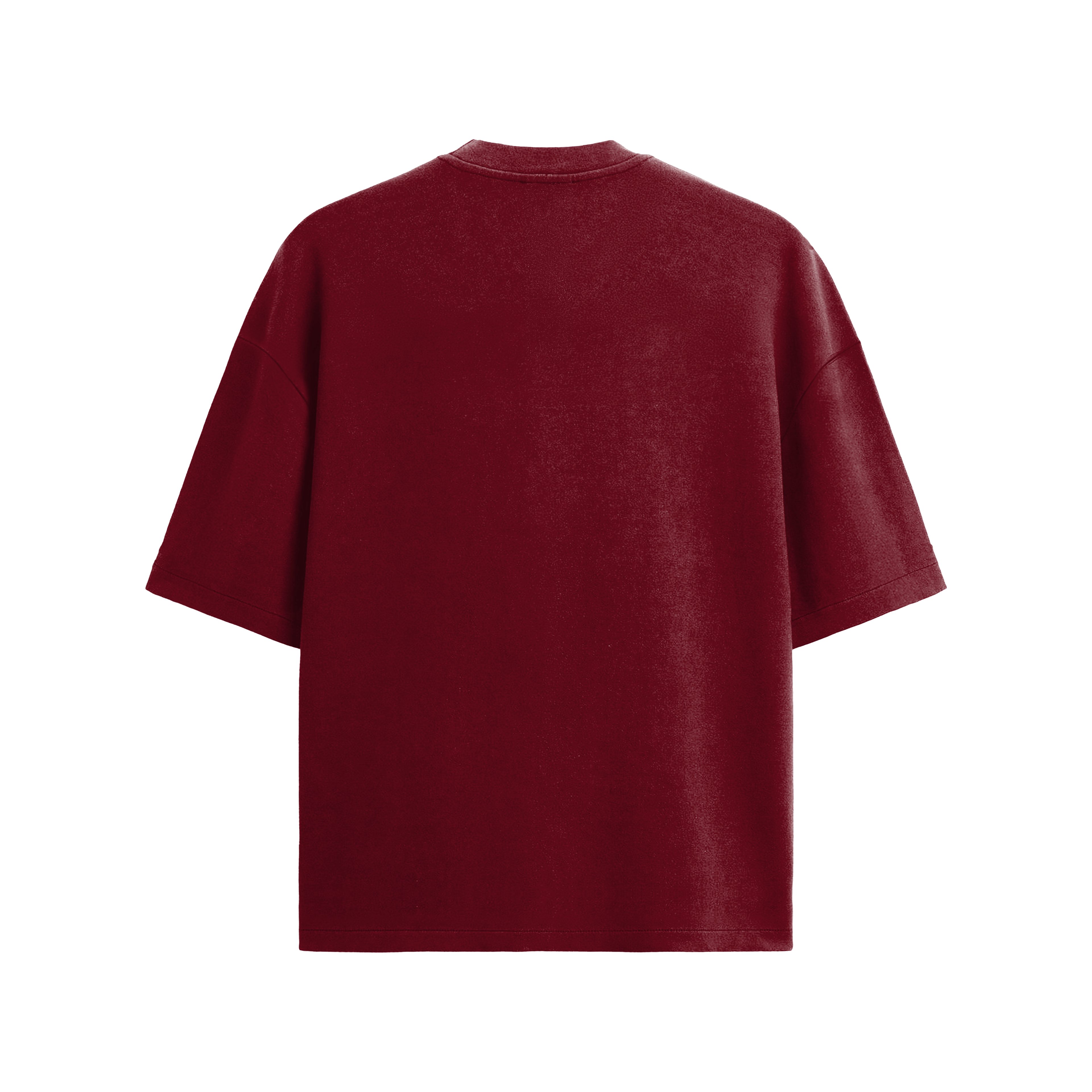 Basic Printed Claret Red Tshirt