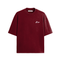 Basic Printed Claret Red Tshirt