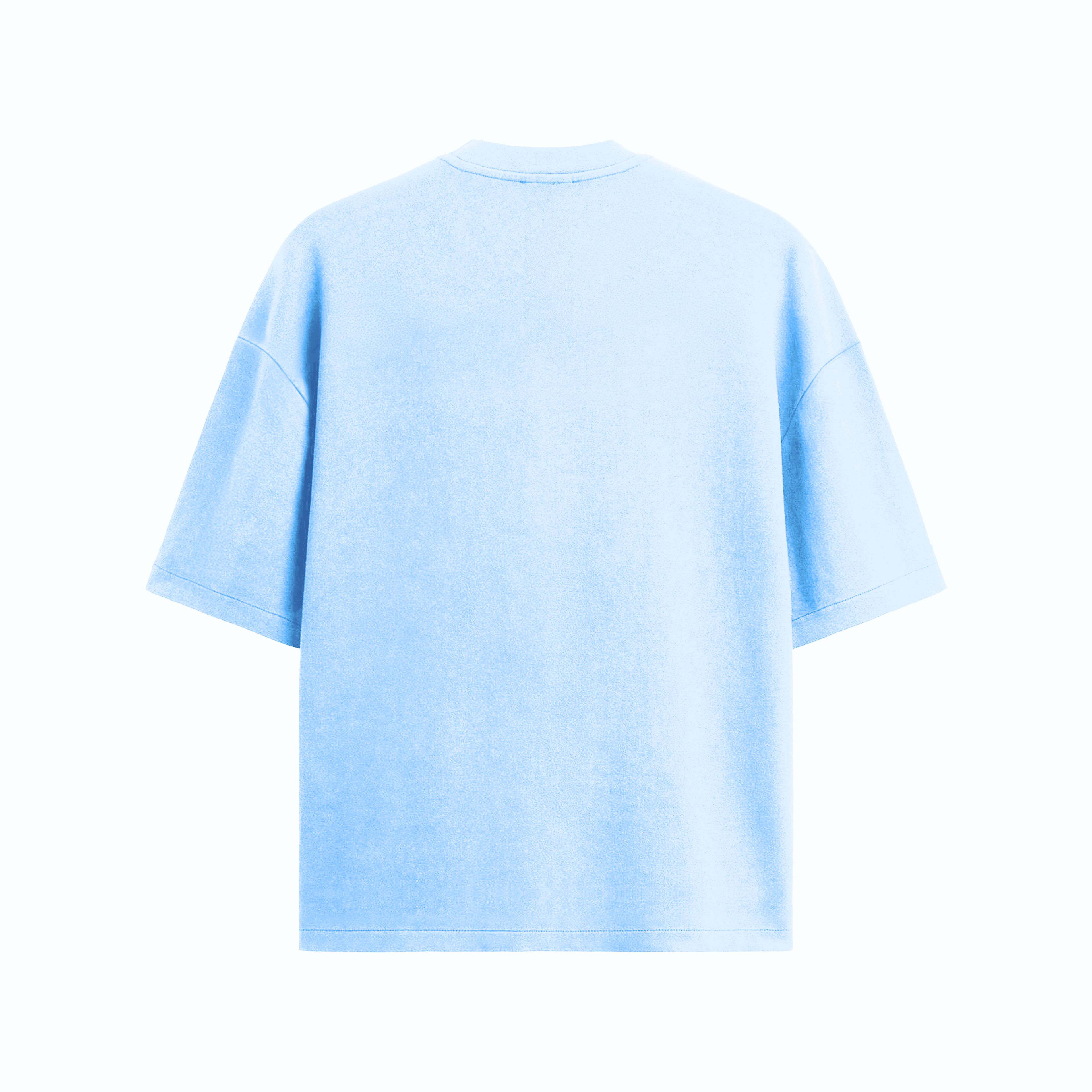Basic Printed Baby Blue Tshirt
