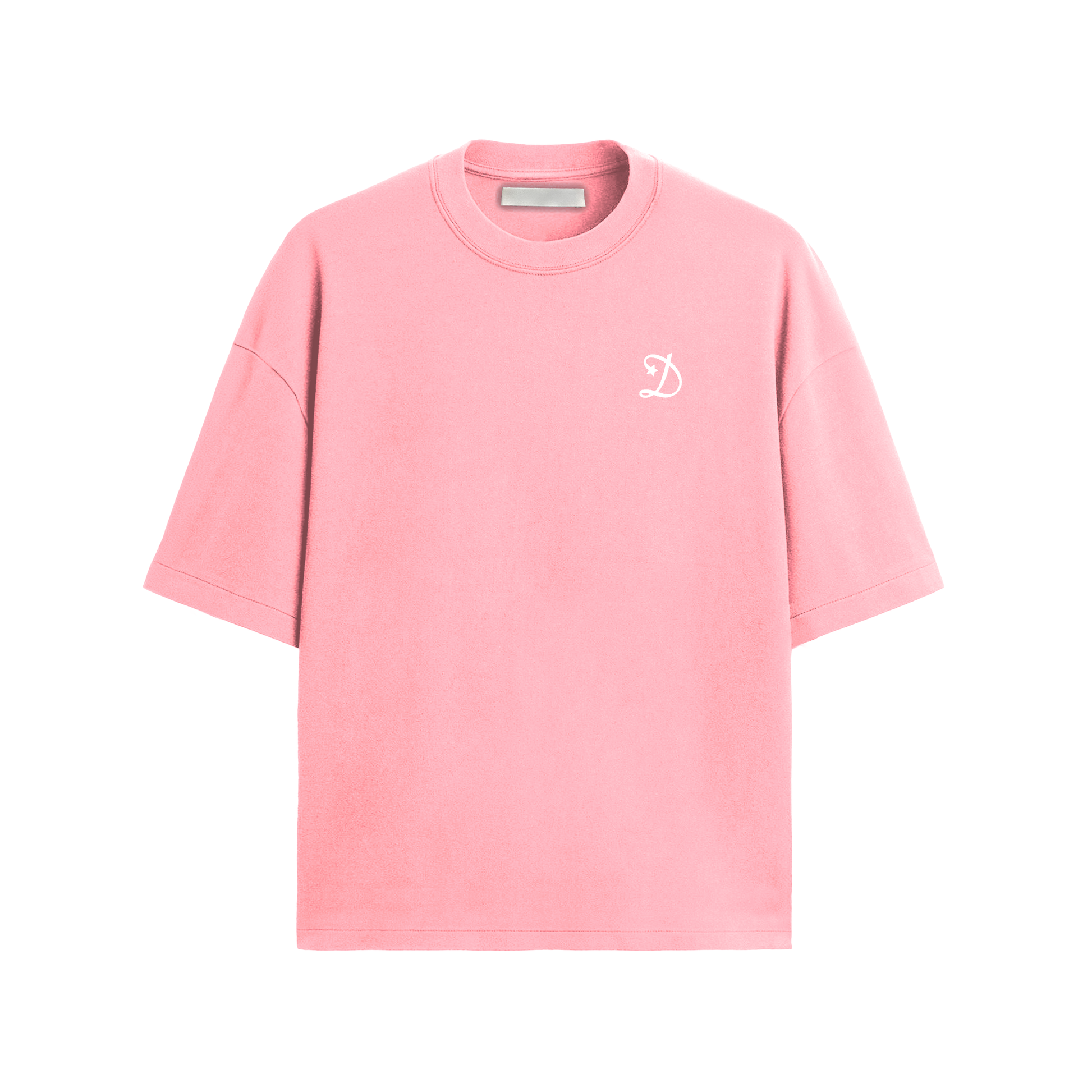 Basic Embroidered Baby Pink Tshirt