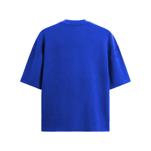 Basic Embroidered Saxe Blue Tshirt