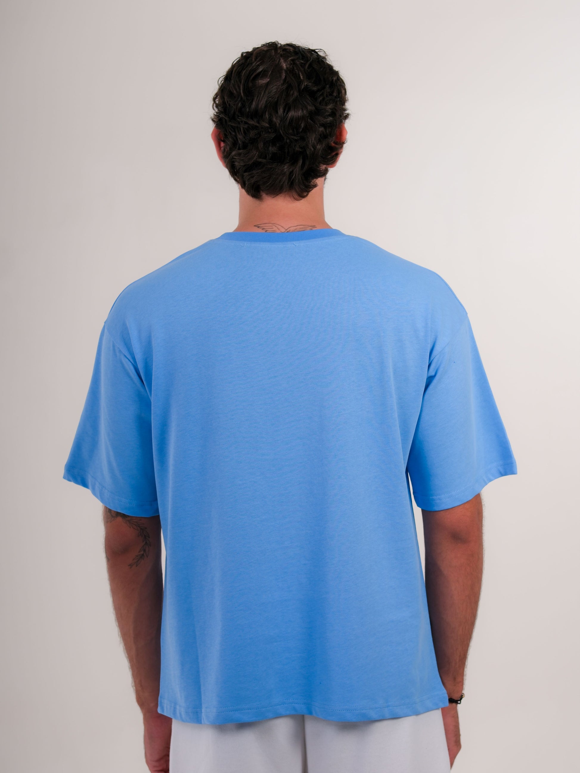 Basic Embroidered Baby Blue Tshirt