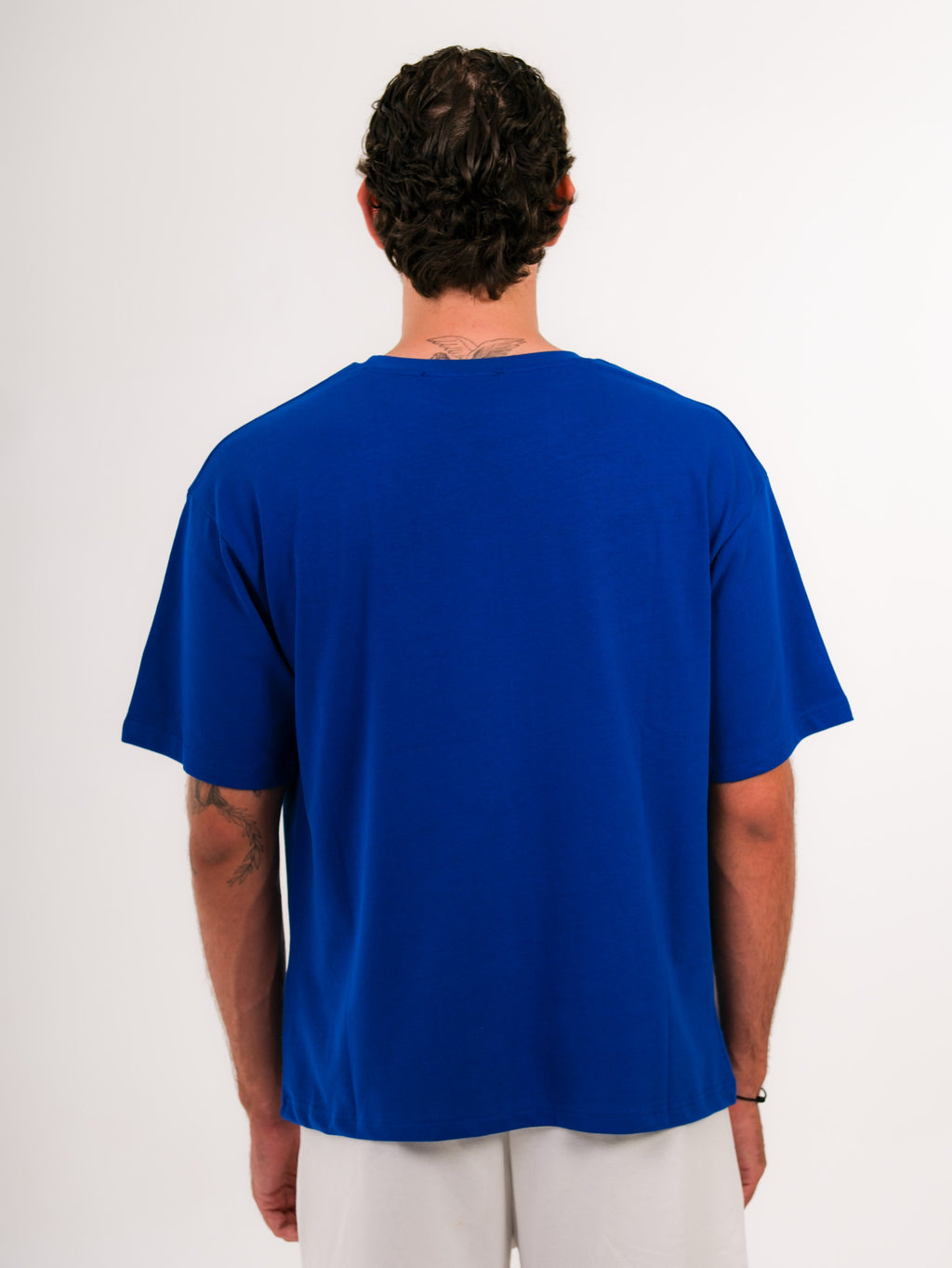 Basic Printed Saxe Blue Tshirt