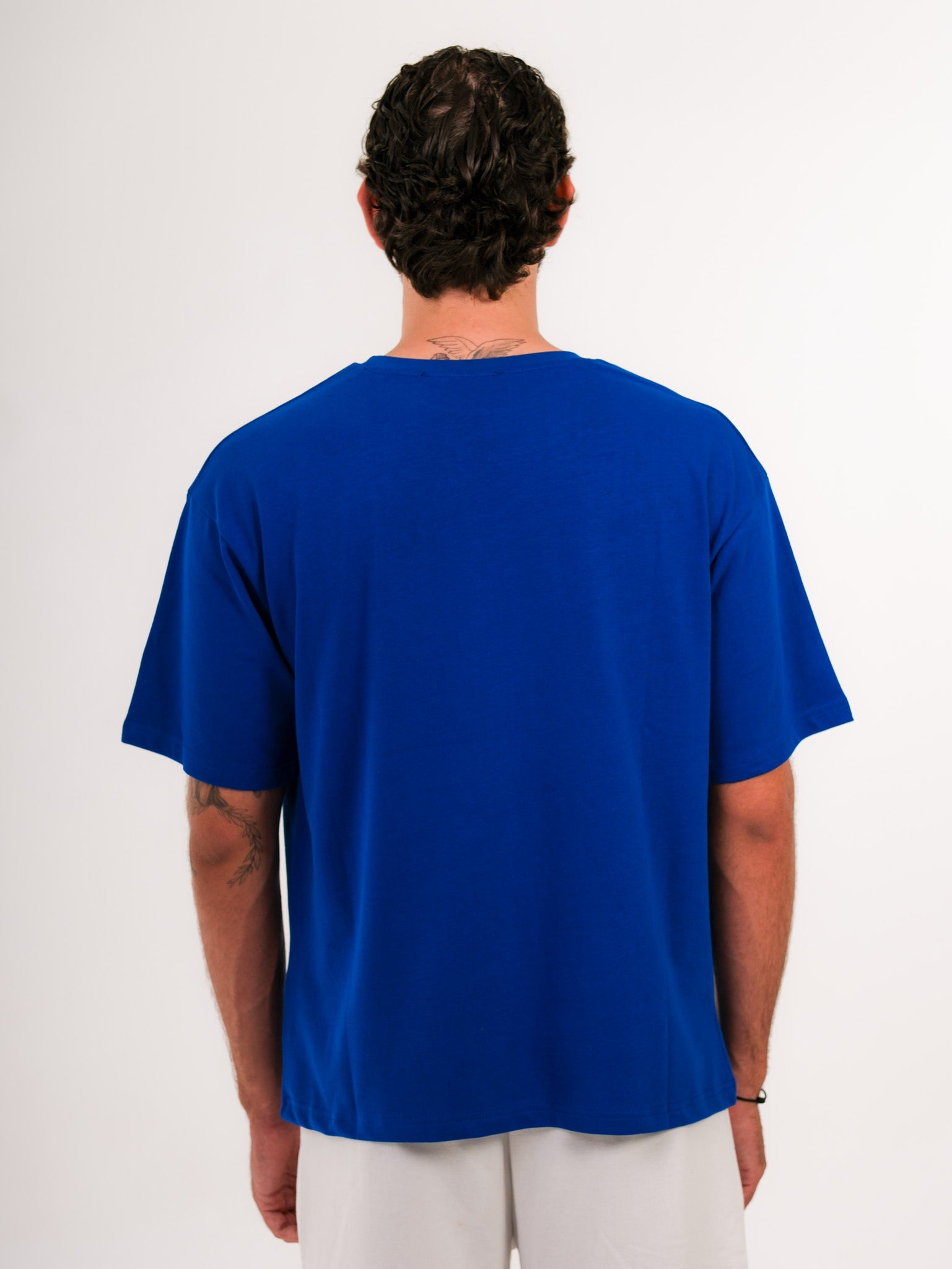 Basic Printed Saxe Blue Tshirt
