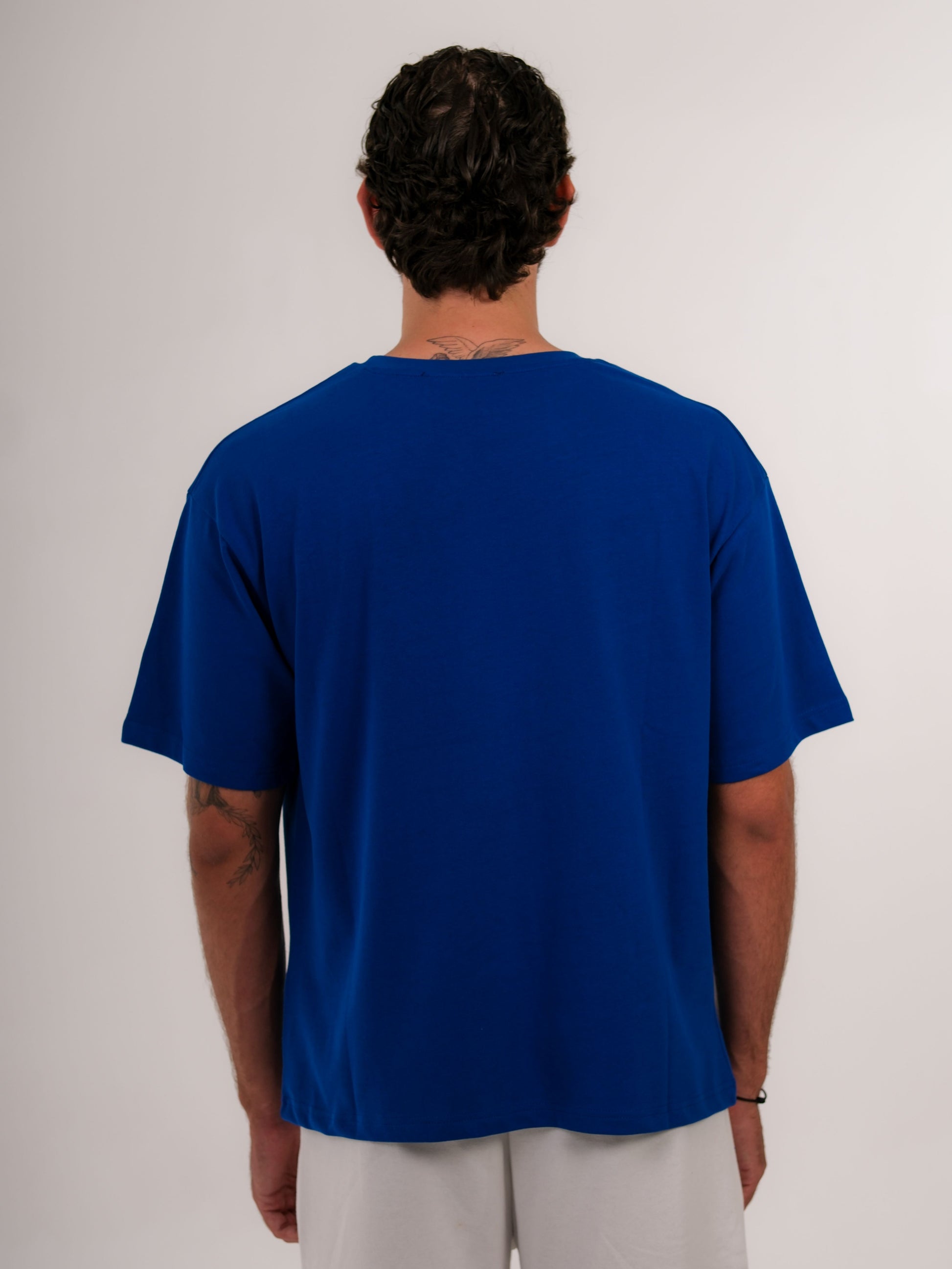 Basic Printed Saxe Blue Tshirt