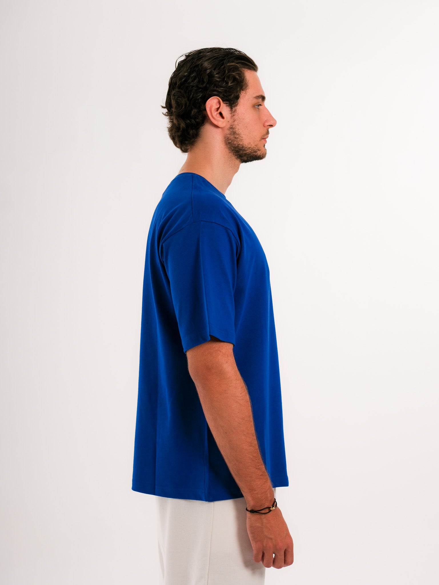 Basic Printed Saxe Blue Tshirt