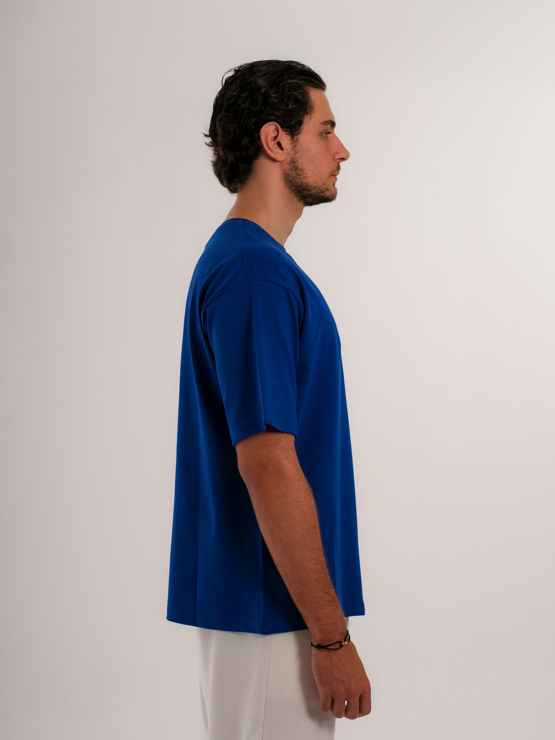 Basic Printed Saxe Blue Tshirt