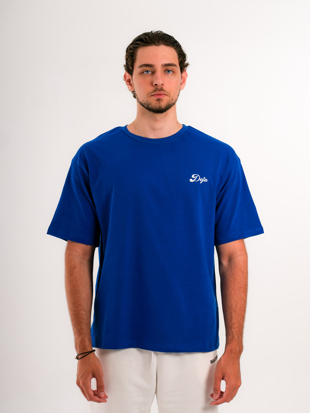 Basic Printed Saxe Blue Tshirt