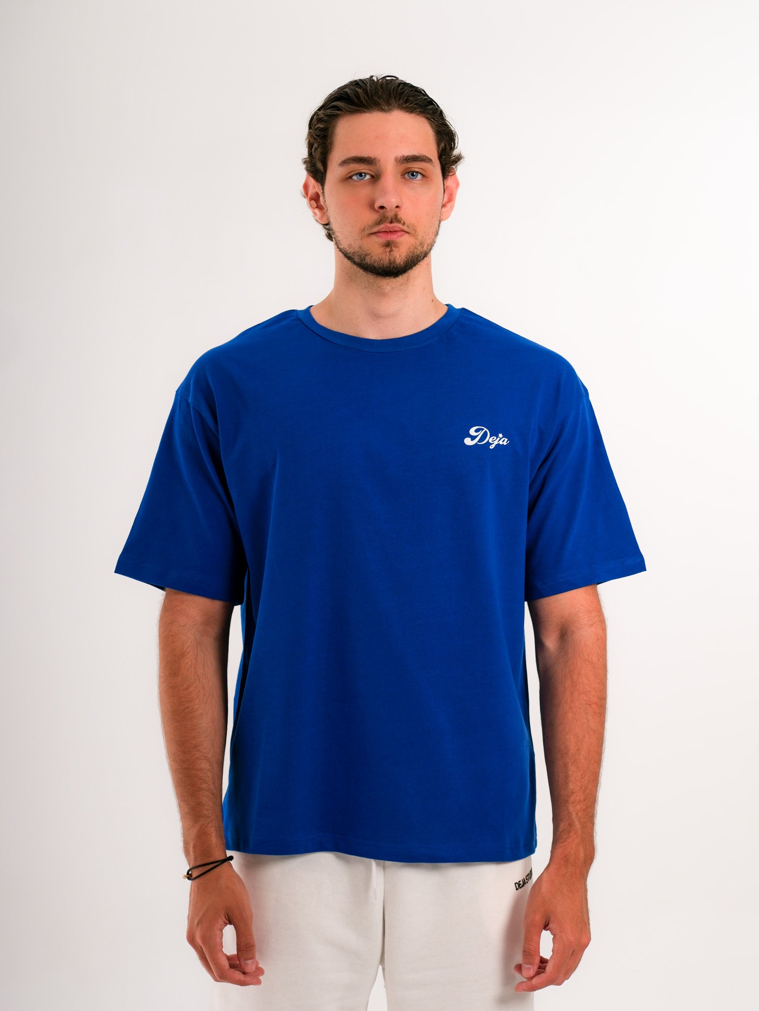 Basic Printed Saxe Blue Tshirt
