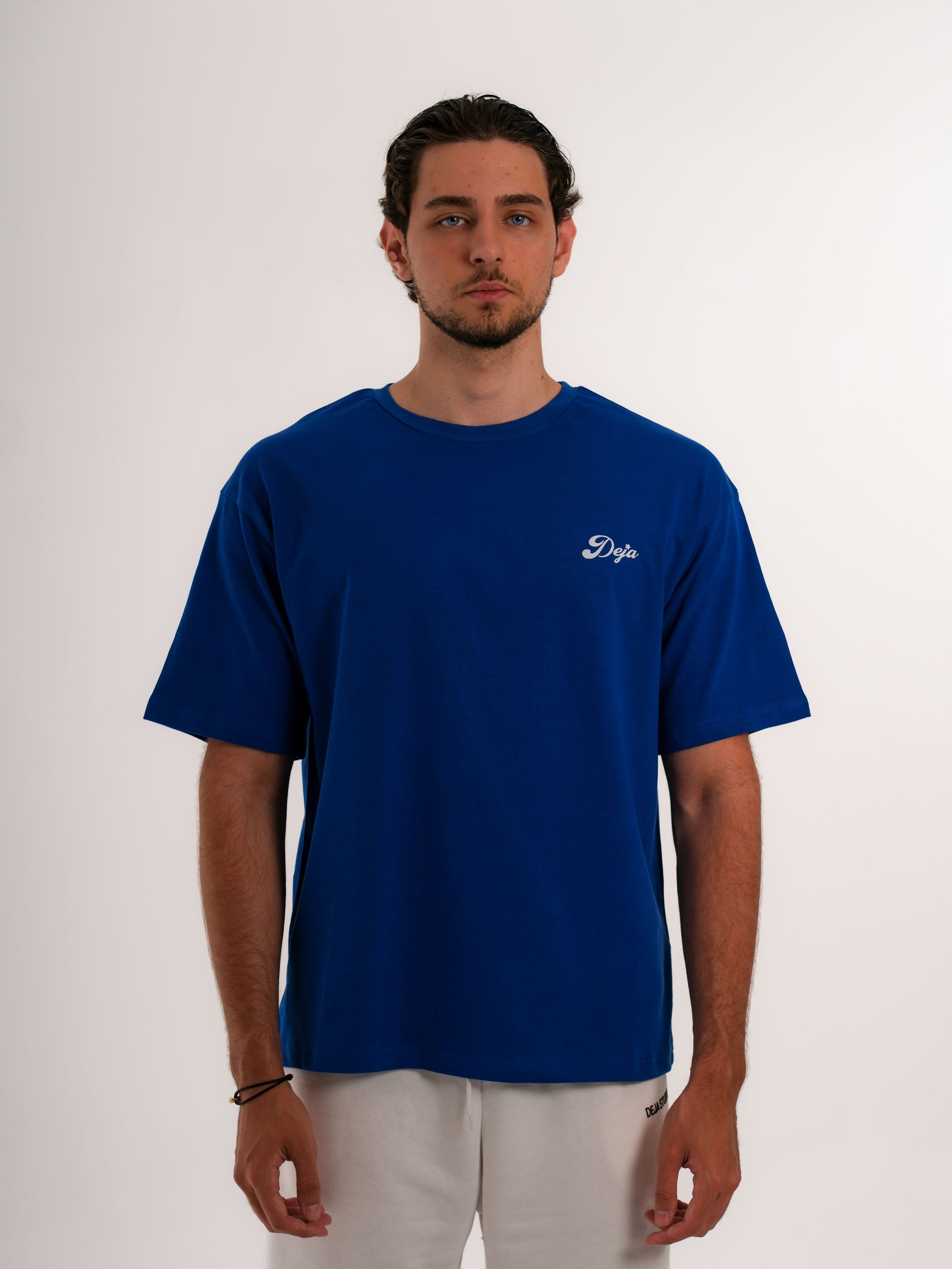 Basic Printed Saxe Blue Tshirt
