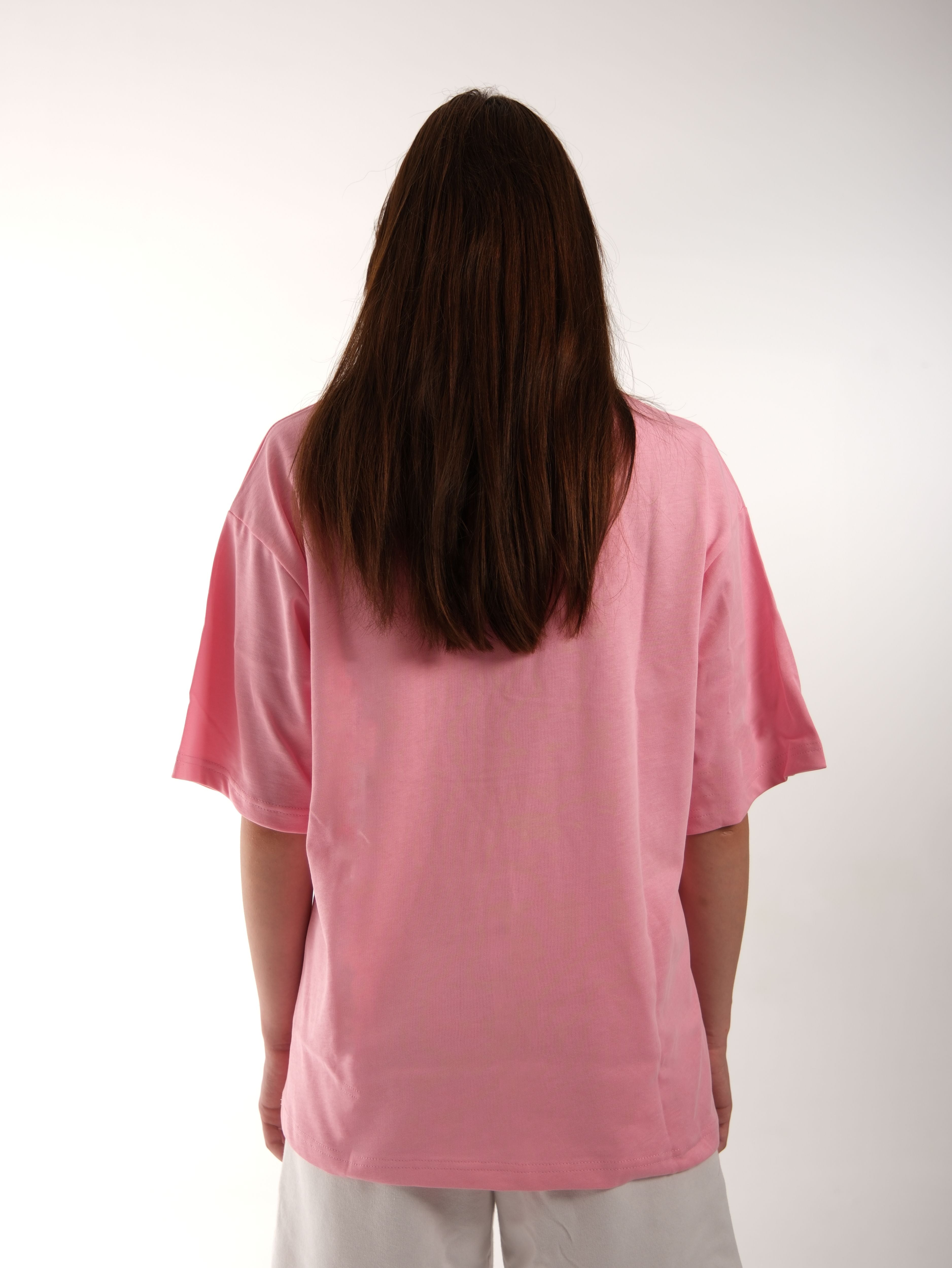 Basic Printed Baby Pink Tshirt