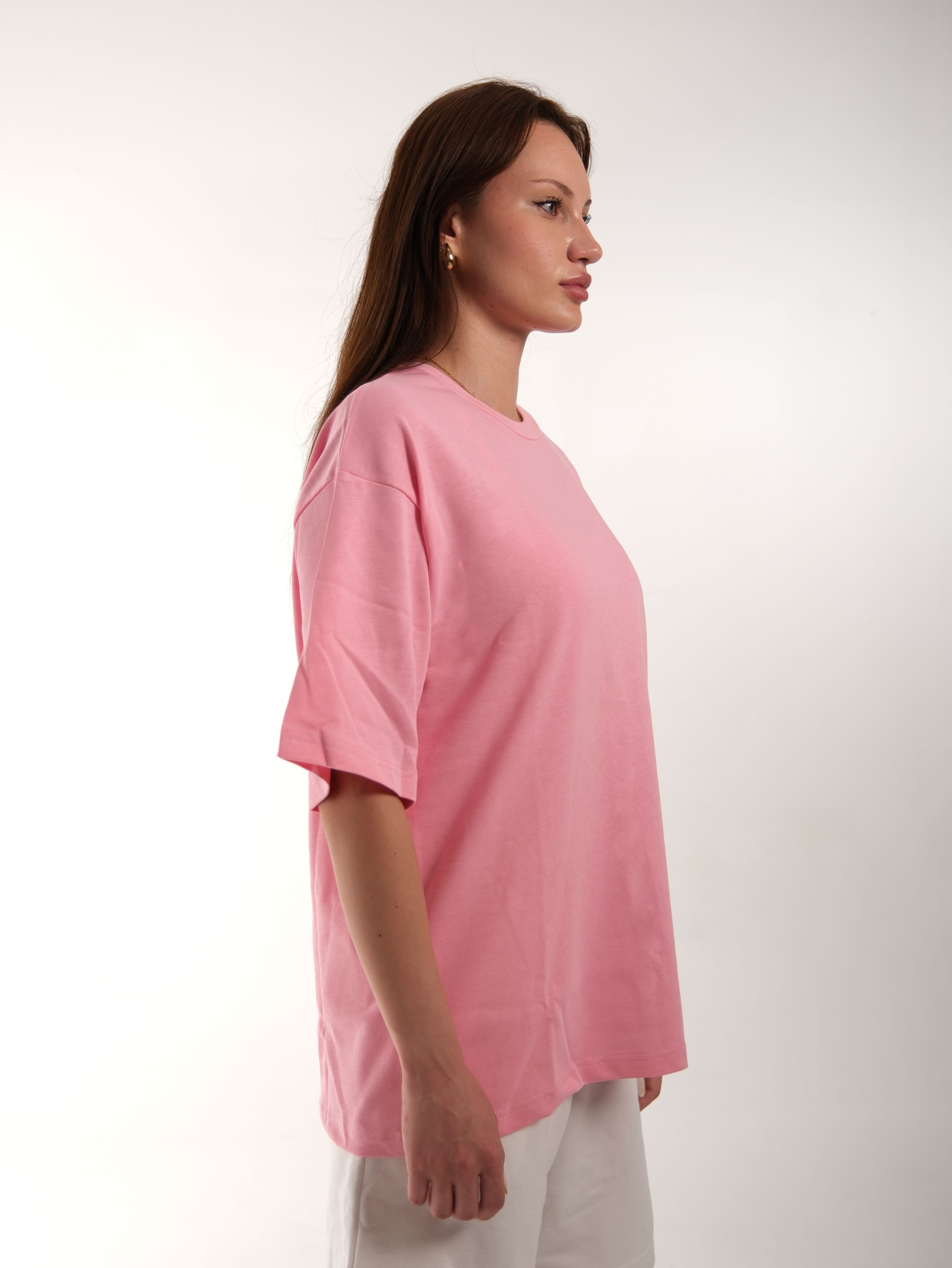 Basic Printed Baby Pink Tshirt