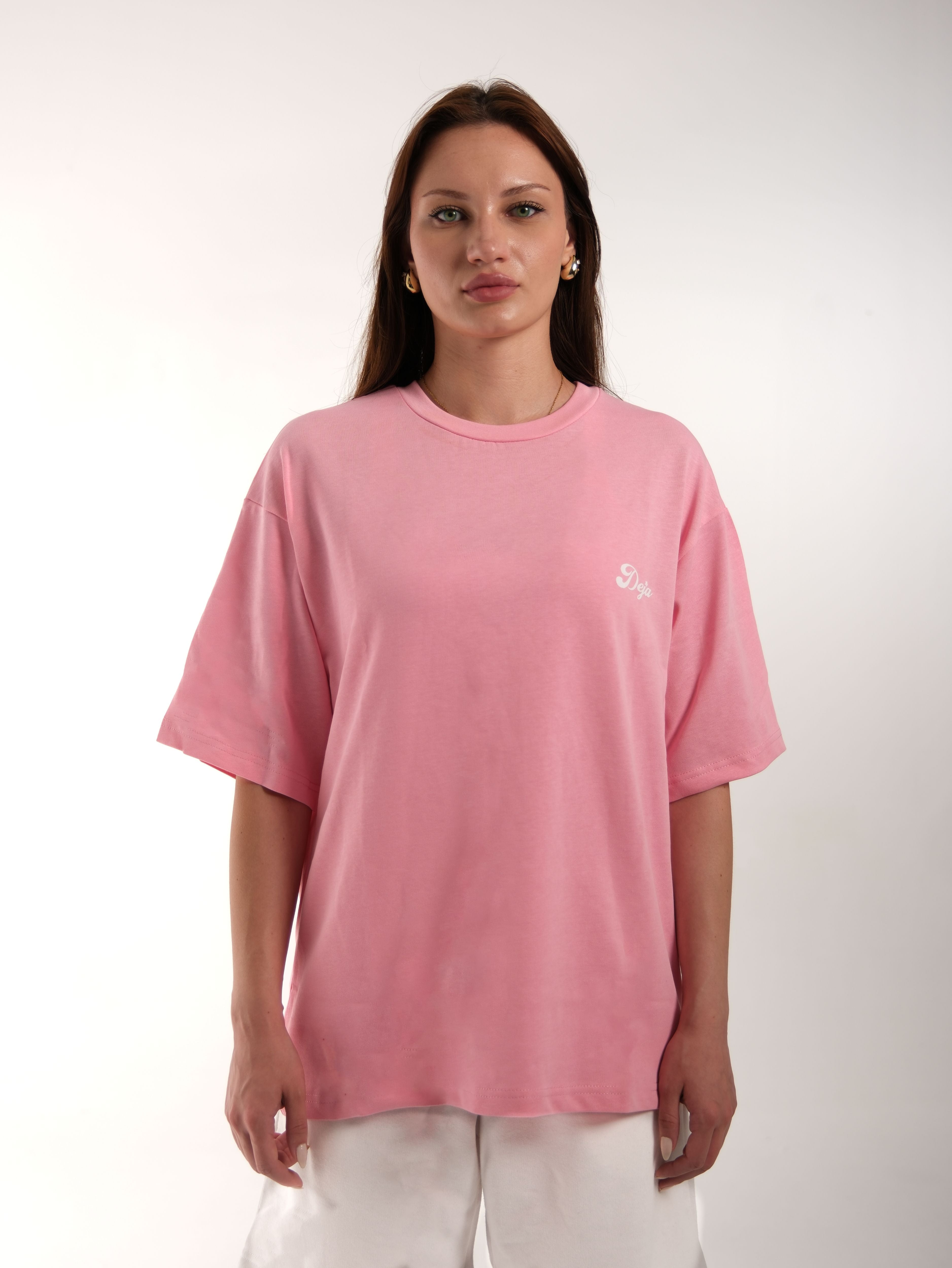 Basic Printed Baby Pink Tshirt