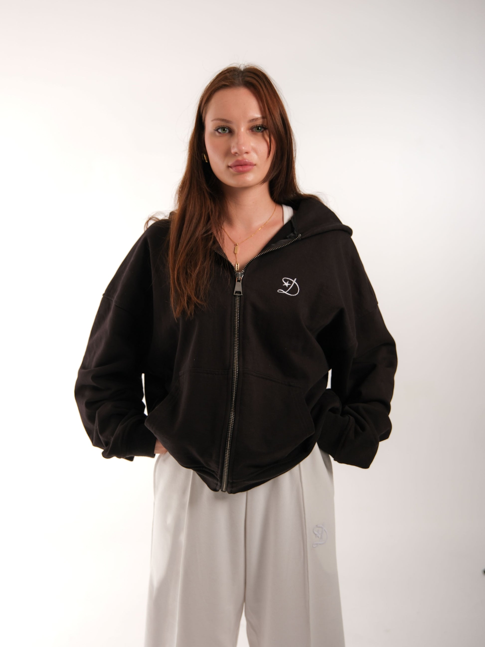 Labor Black Zip Up