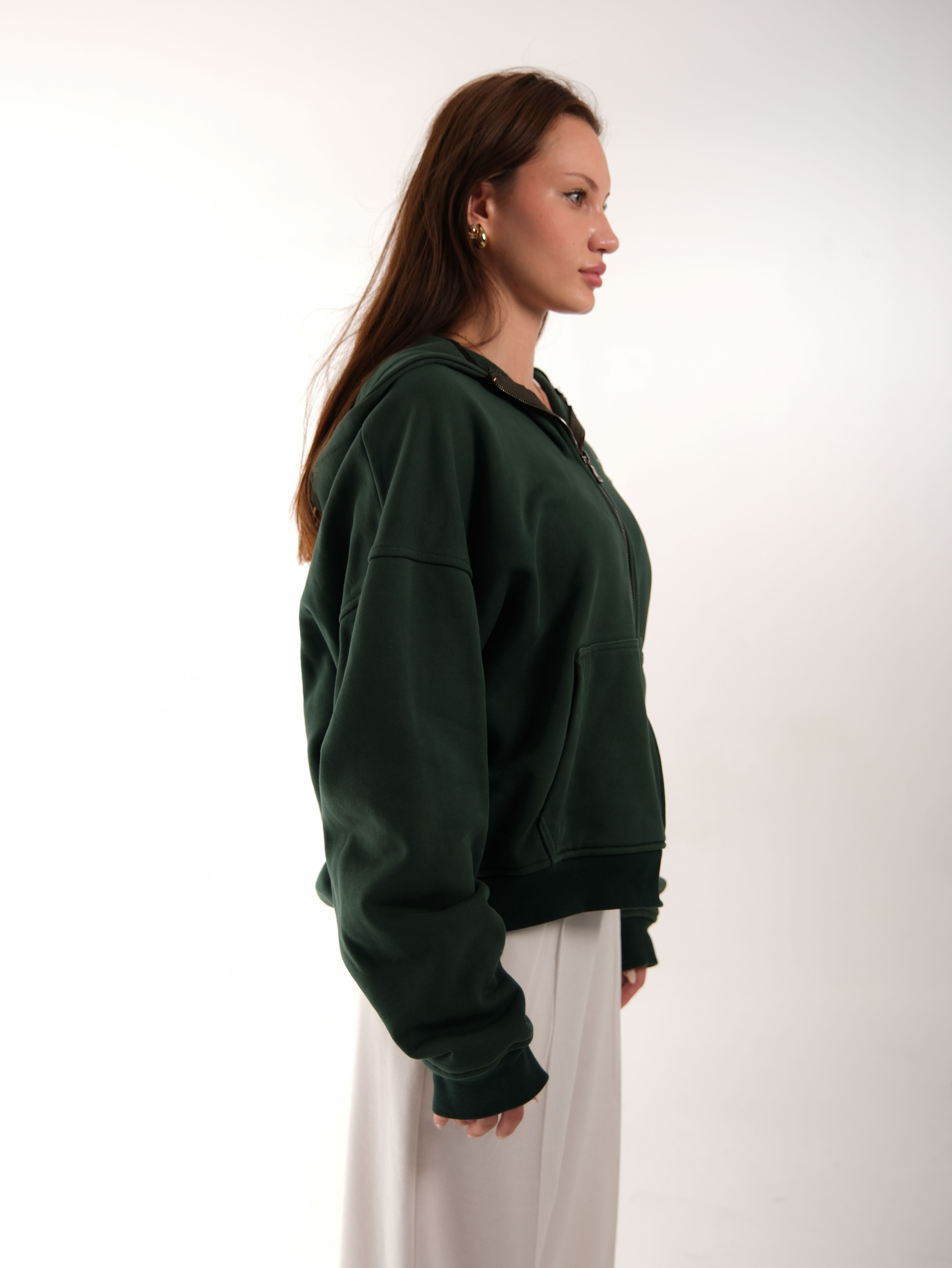 Labor Green Zip Up