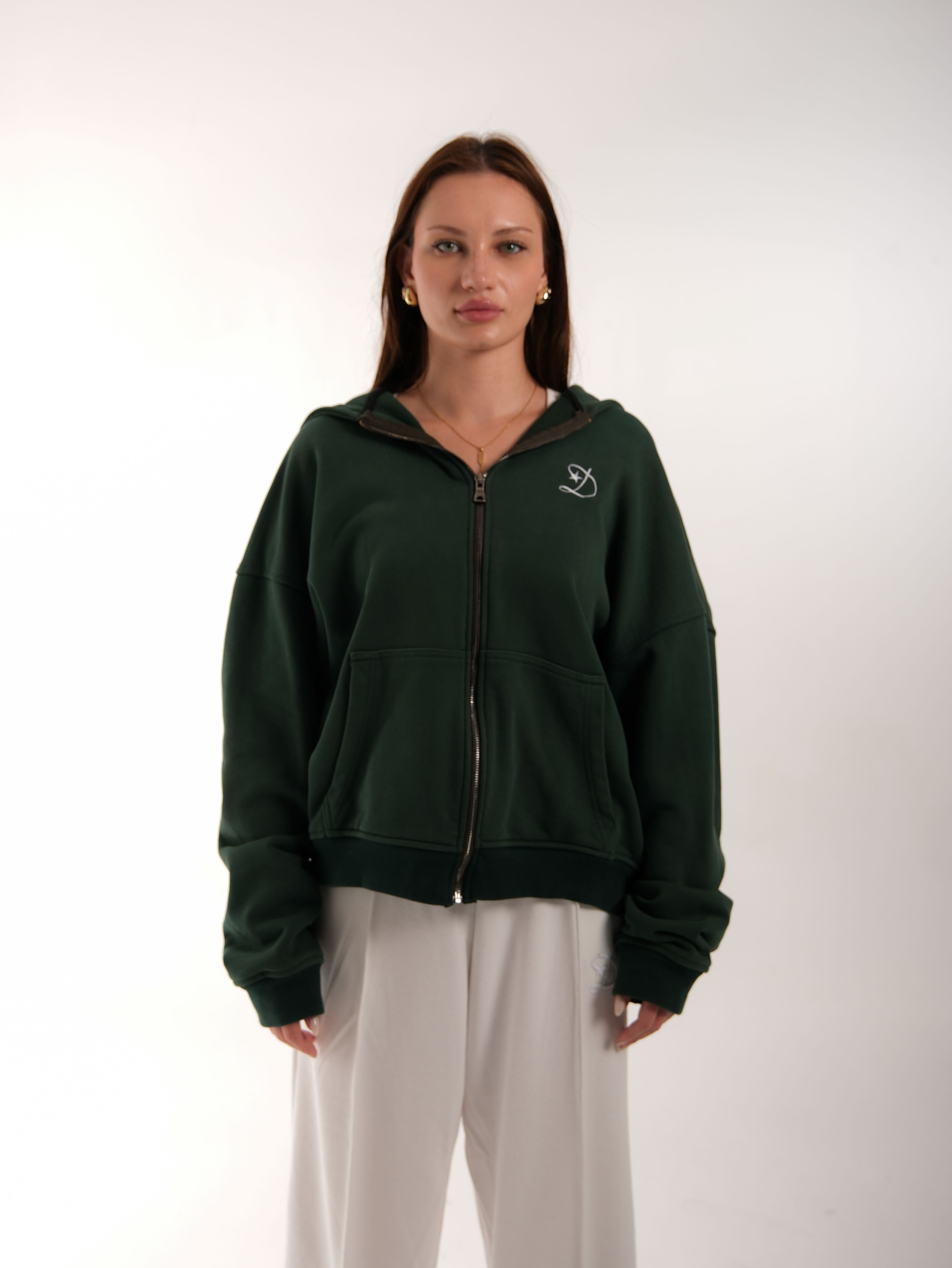 Labor Green Zip Up