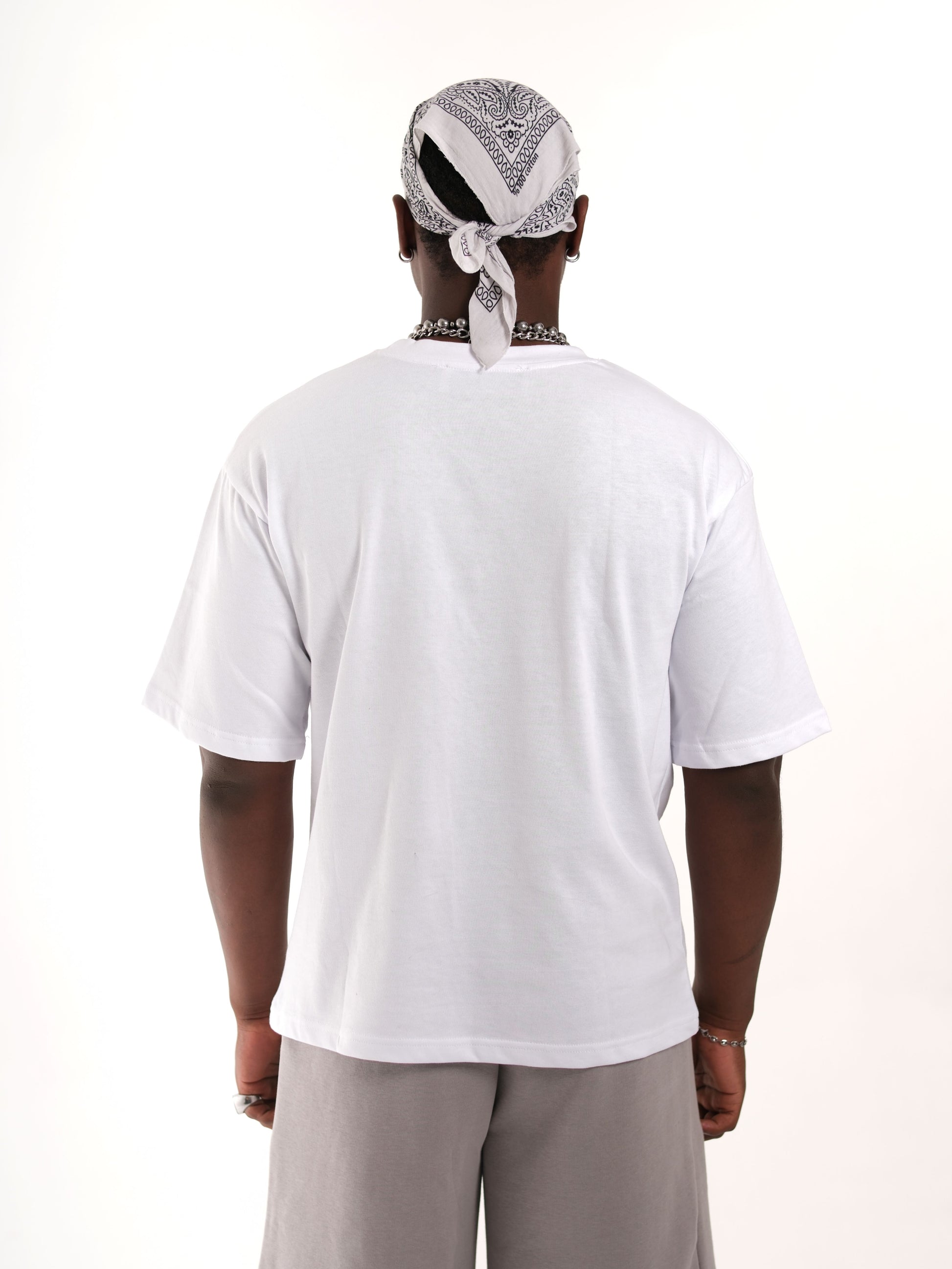 Basic Printed White Tshirt