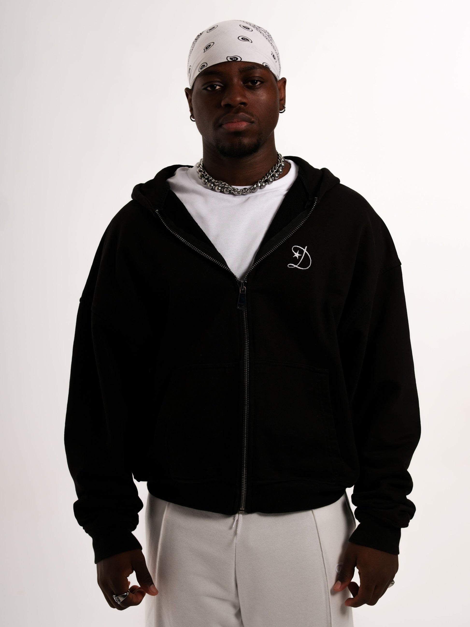 Labor Black Zip Up