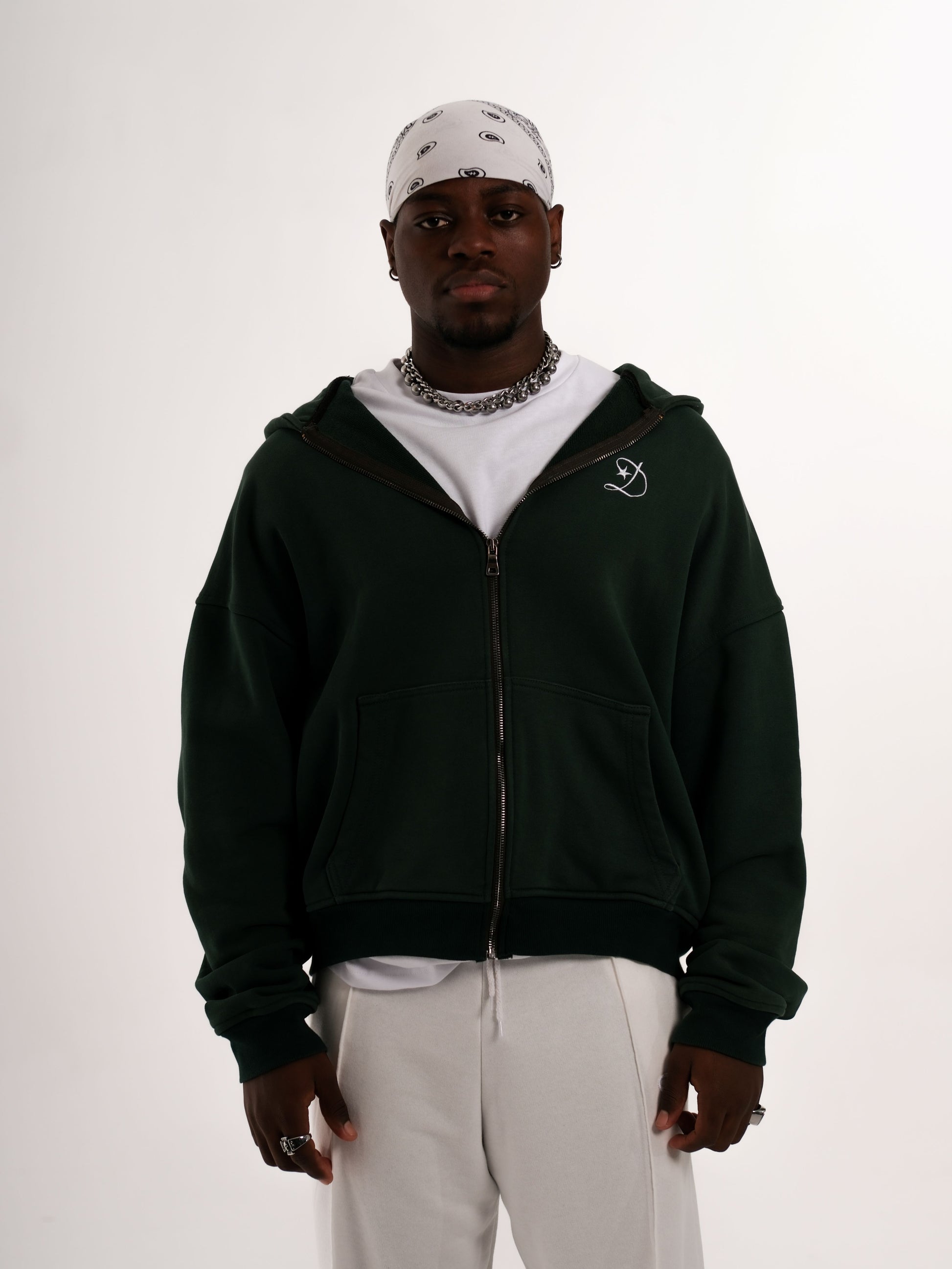 Labor Green Zip Up
