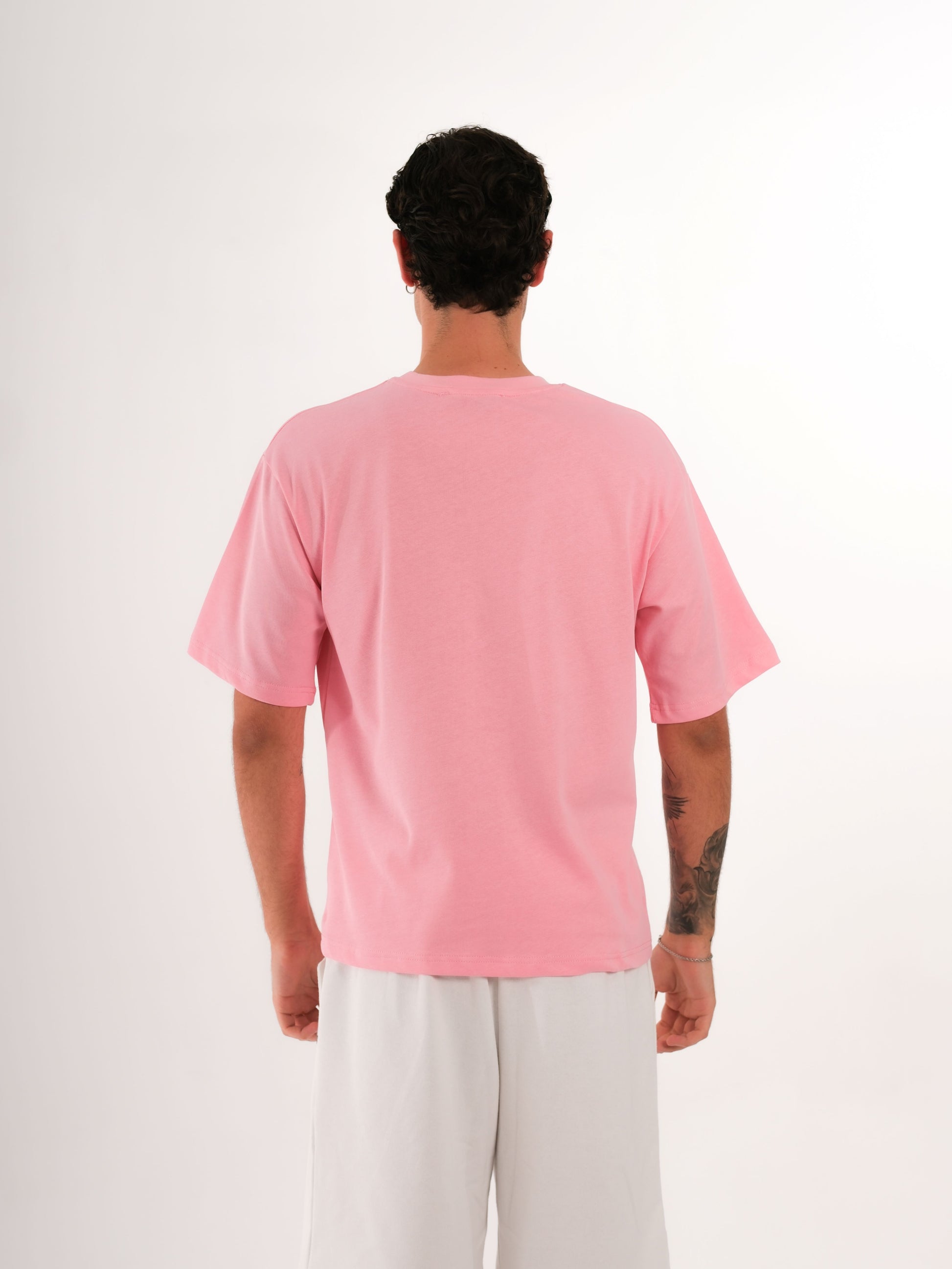 Basic Printed Baby Pink Tshirt