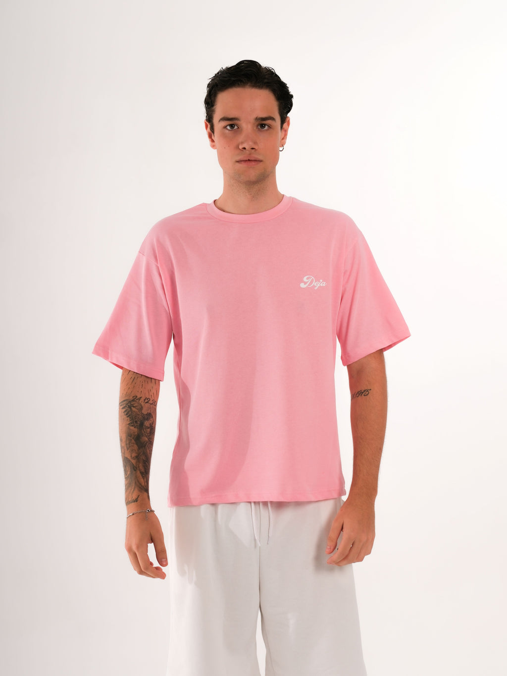 Basic Printed Baby Pink Tshirt